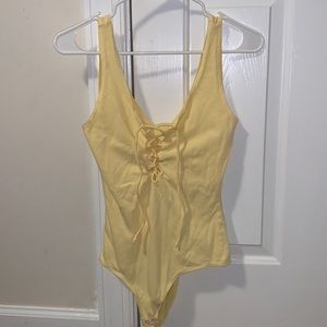 Pacsun lace up tank bodysuit